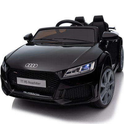 Outfunny Electric Car for Kids, Licensed Audi TTRS 24V Kids Ride-on Toy Car for Toddlers with Remote -Black