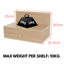 Set of 2 Floating Wall-Mounted One Drawer Bedside Tables, Compact-1309852191