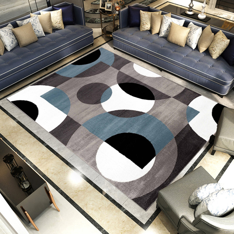 Geometric Indoor Rug, Rectangle 2'7" x 4'