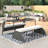 Multifunctional Outdoor Design: Converts To 4 Seats & Table, Iron, Cushion, Easy Assemble And Transport, Beige : Turns Into Iron Frame, Foam Simple Assembly Guide,-572654273