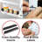Cabinet Caddy Sliding Spice Rack Organizer For Cabinet - Pull & Rotate Kitchen Organizers And Storage - 2 Double-Decker Shelves - Non-Skid Base - Magnetic Modular Design - 10.8" H X 5.25" W X 10.8" D