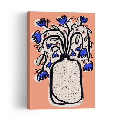 Lovely Flower Bouquet Contemporary Flower Wall Art Print