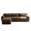 Canapé modulaire ergonomique à 3 places en tissu moelleux doux et moelleux avec coussins décoratifs et 1 repose-pieds pour le cinéma maison-76254805-76254807