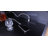 L-Shaped Black Bar Counter with Wine Glass Racks & Power Outlets, Modern Home Pub Table for Basement, Office Reception Desk for Retail Store, or Restaurant Host Stand