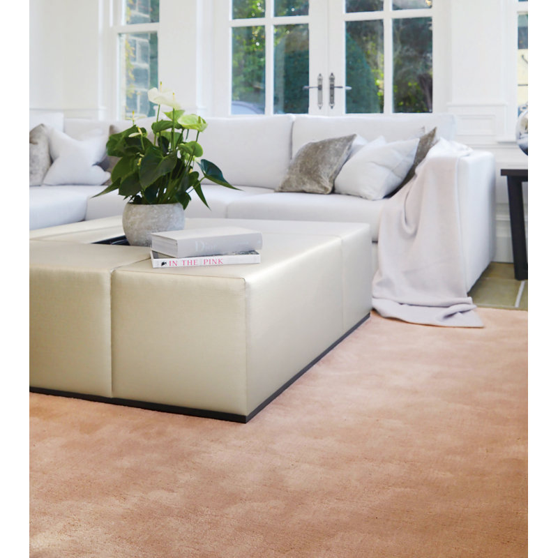 Solid Colour Hand Woven Area Rug, Rectangle 120 x 170cm
