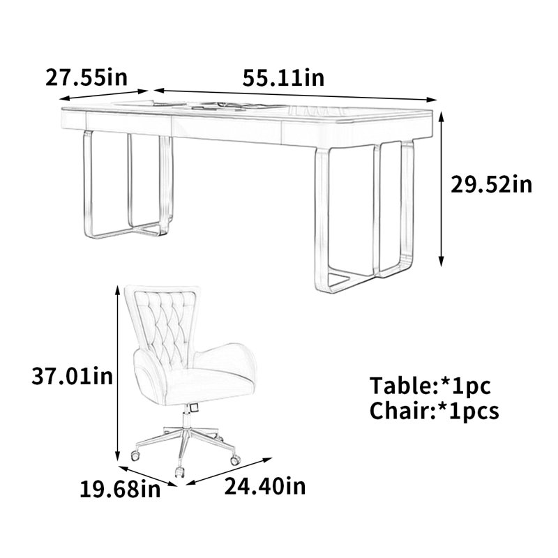 Dutra, 29.52" H x 55.11" W x 27.55" D