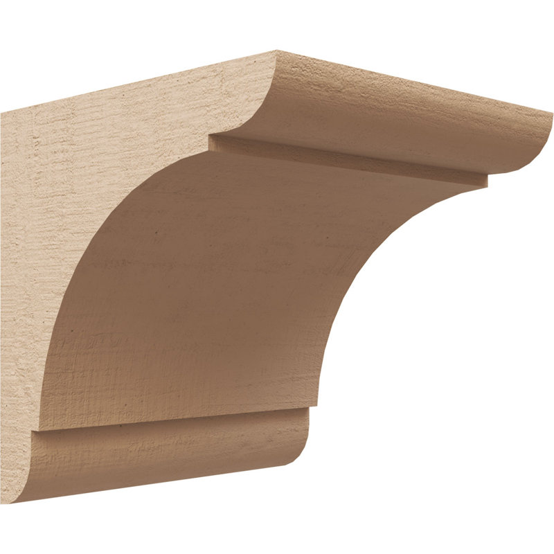 Bois de cèdre brut olympique TimberThane Corbel, brun clair apprêté, H 7 po x l 7 po x P 7 po