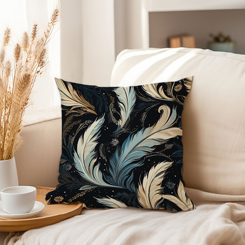 Luxe Feathers VI Bohemian, 18"H x 18"W