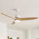   Kemp 56" 3-Solid Wood Blade Propeller Ceiling Fan with Remote Control and LED Light Kit