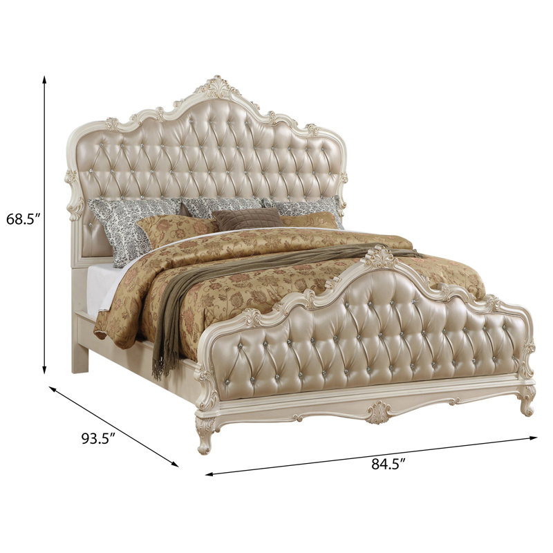 Kamarrion Vegan Leather Standard Bed, California King