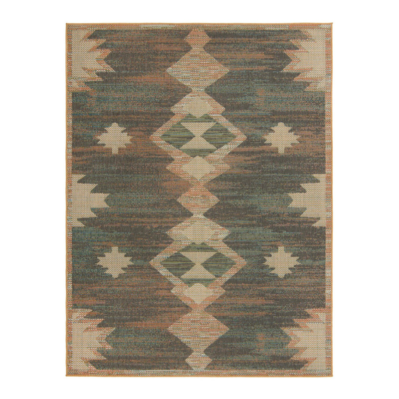 Barnesville Machine Woven Geometric Area Rug, Rectangle 7'10" x 10'