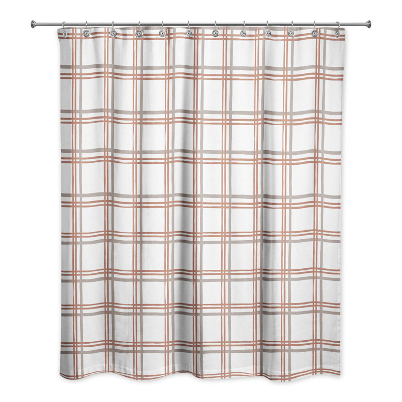 Rideau de douche simple Moriya, Blanc
