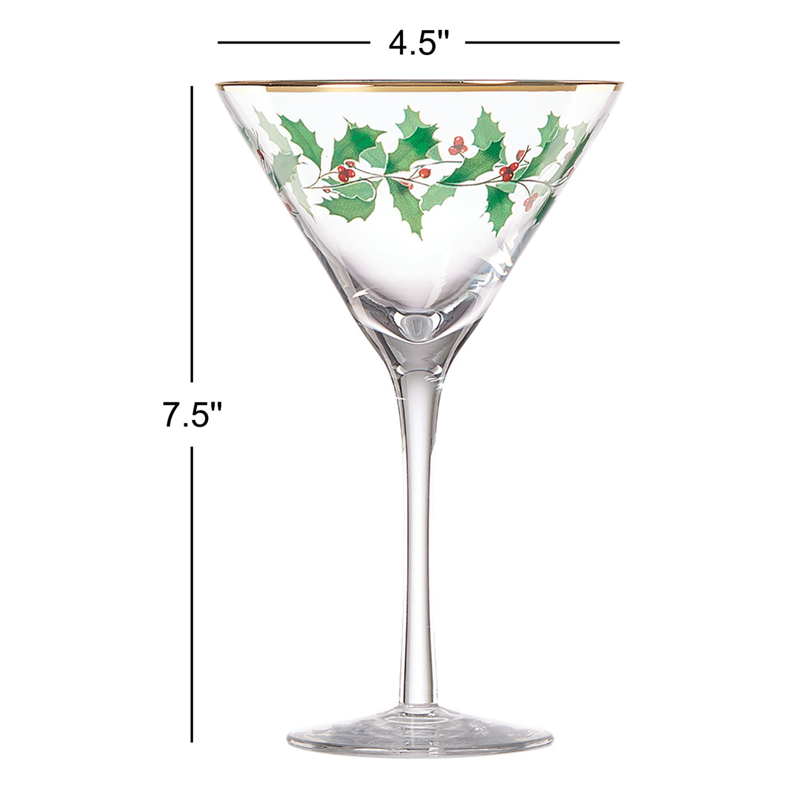 Holiday Martini Glass