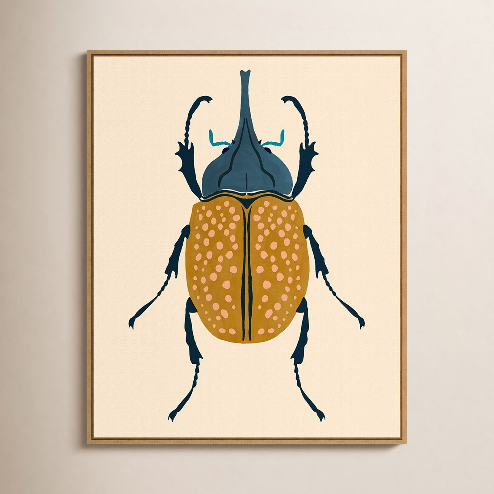 Beetle Bug II Canvas Print by Victoria Barnes, 28" H x 23" W  x 2" D