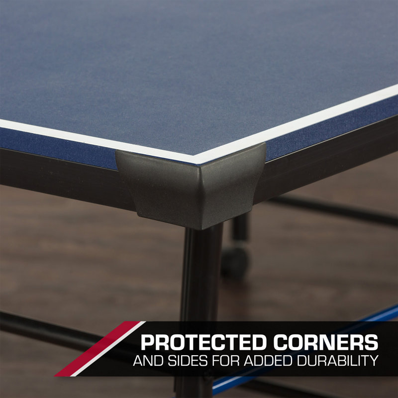 Classic Blue Foldable Steel Frame Table Tennis Table with Net