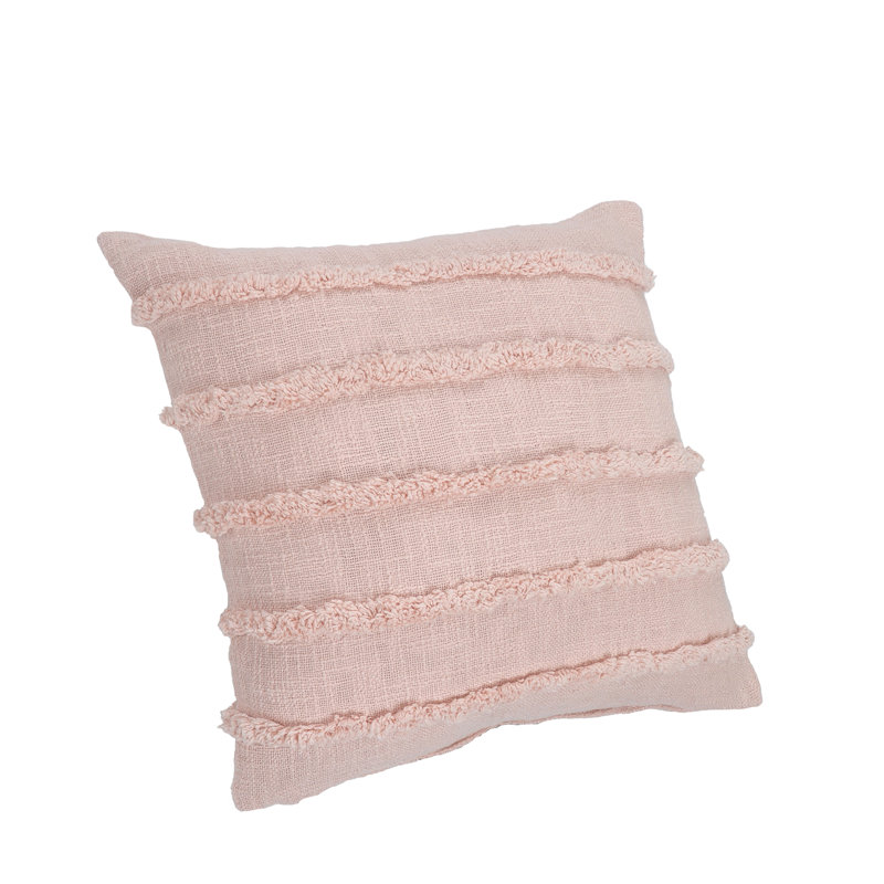 Amaris 20" Cotton Throw Pillow, Pearl Blush/Peach, Pillow Cover Only - No Insert