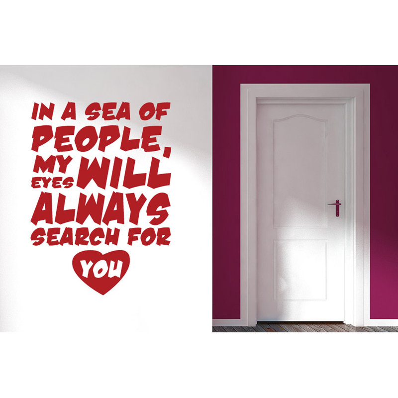 Non-Wall Damaging Wall Decal, Large, Dark Red