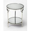 Jolene Metal & Mirrored Side Table