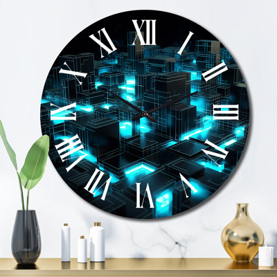 Horloge murale 3D 3D Cityscape