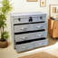 Buffet de style industriel avec plusieurs tiroirs 39,37 po