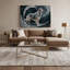 Chiens, art mural bleu sur toile Elkhound-656917389