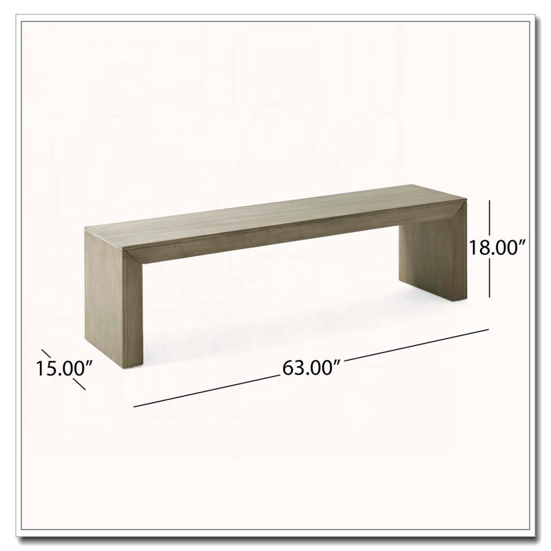 Acacia Wood Bench