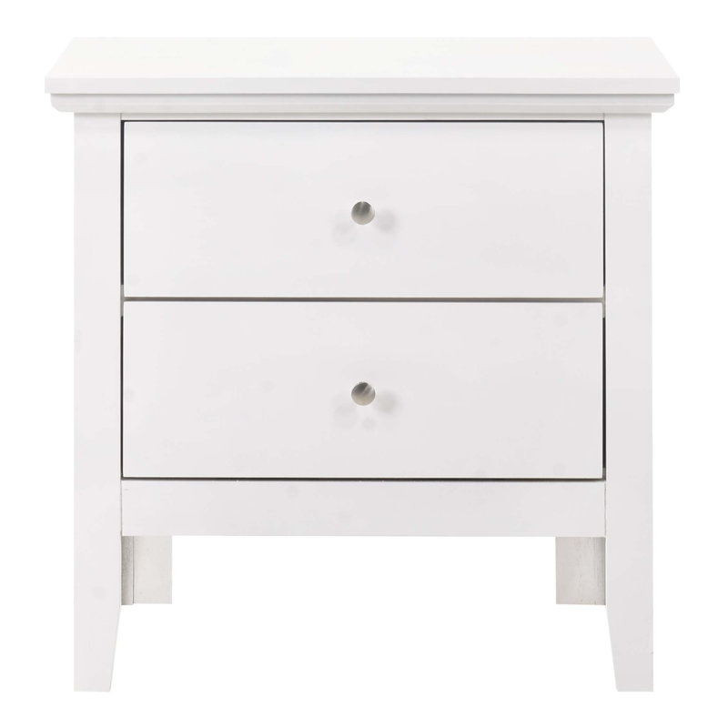 Table de chevet élégante, Blanc