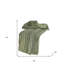 Jeté tricoté 100% coton vert olive