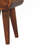 Solid Wood Extra Mini Curved Chestnut Nightstand