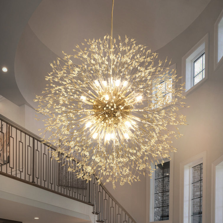Lakeyah 16 - Light Dimmable 32″ Sputnik Sphere Chandelier