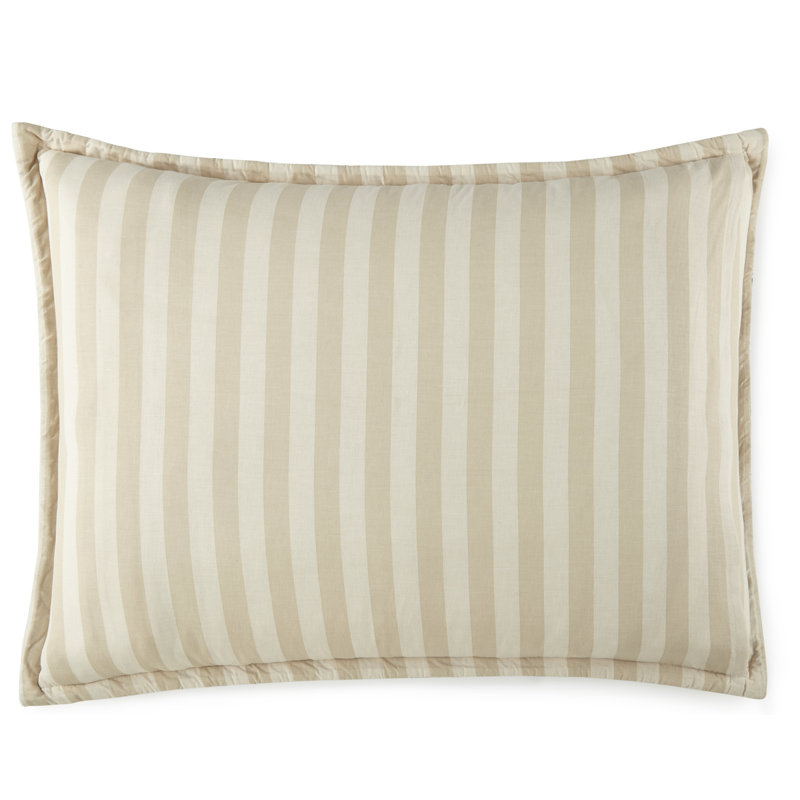 Country Casual Blue and Beige Cotton Twin Quilt Set, Reversible