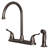 Two Handle High Arc Kitchen Faucet with Side Spray-17114971