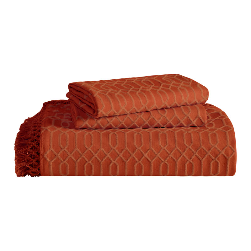 Ensemble de couvre-lit Remi, Rouille, Couvre-lit simple et 1 taie décorative