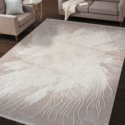 Tapis rectangulaire en coton Stefane