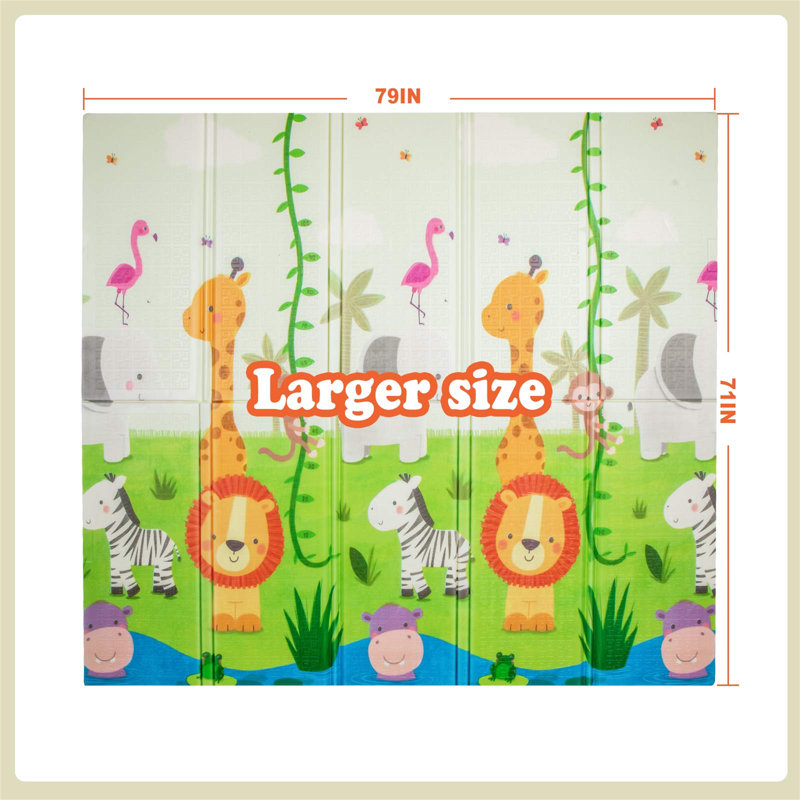 Tapis de jeu pliable en mousse
