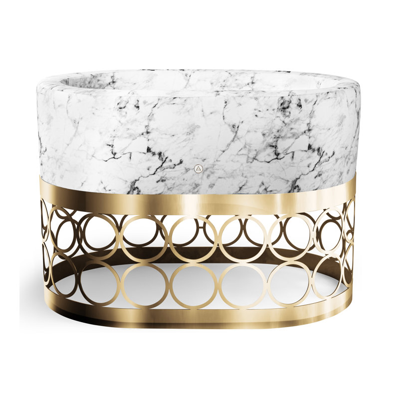 Carrara Marble Bassinet