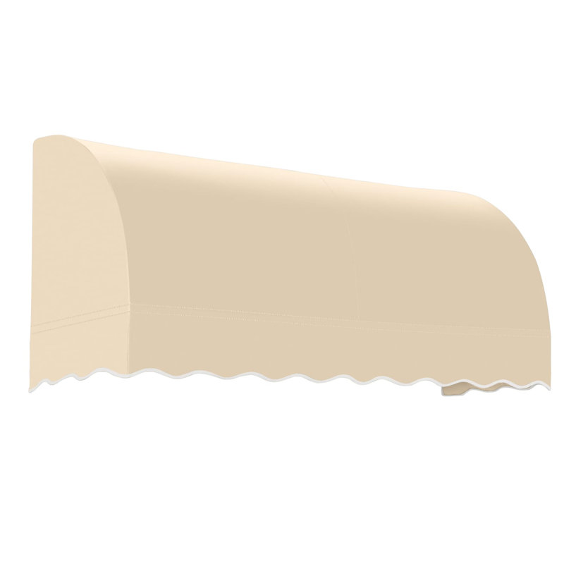 Auvent fixe en tissu acrylique Awann Savannah, Brun clair, H 44 po x l 88,5 po x P 36 po