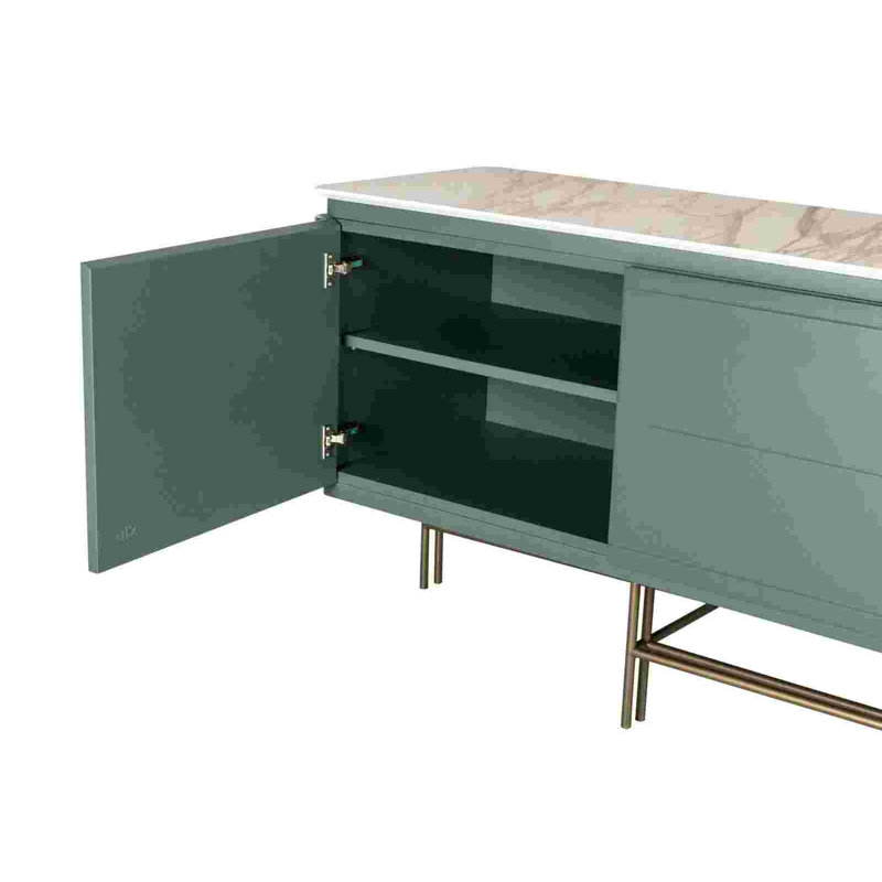 Nihil 96'' W Sideboard, Calacatta Oro