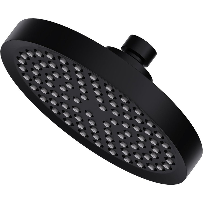 Full/Standard Rain Shower Head 2.5 GPM GPM, Matte Black