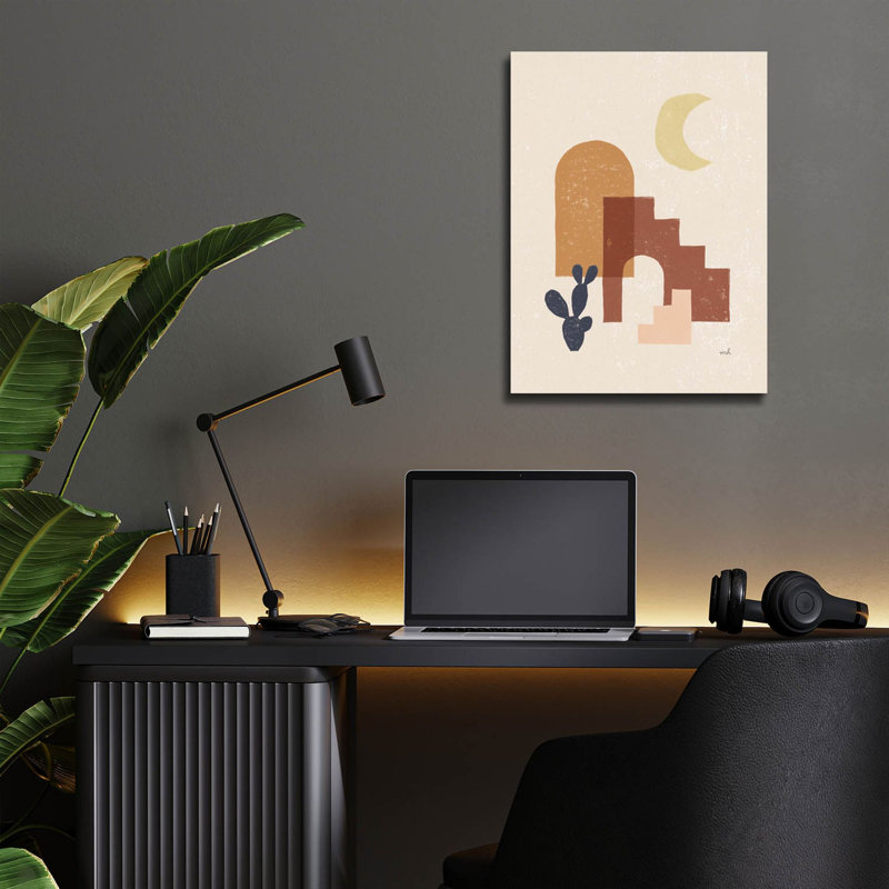 «Desert Arches 1» par Moira Hershey, art mural en verre acrylique, H 16 po x l 12 po x P 0,13 po