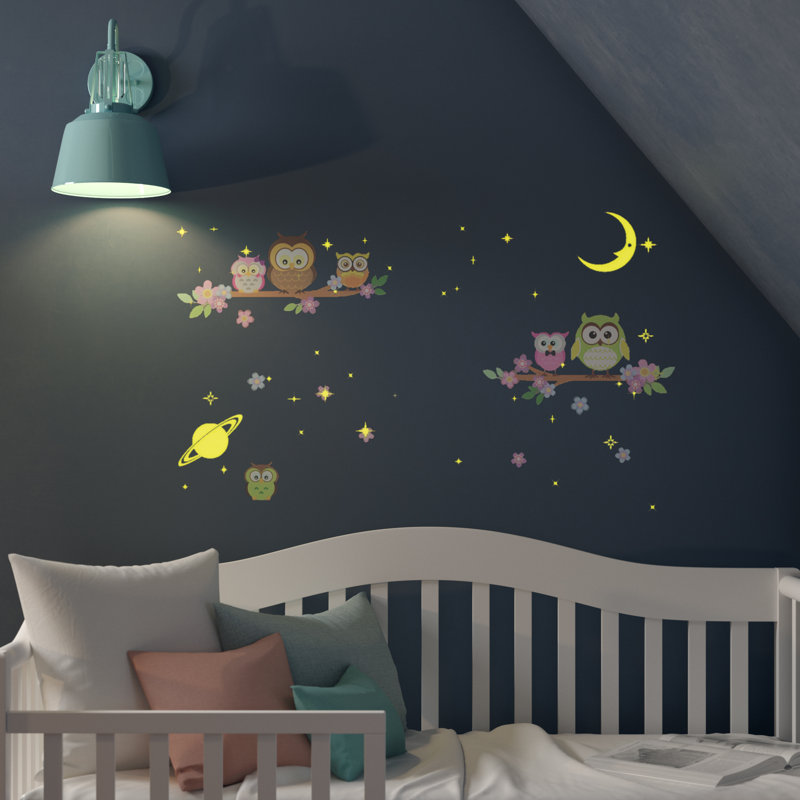Adhésif décoratif lune et étoiles chouette Bayswater