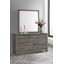 Commode 6 tiroirs avec miroir Nouva
