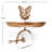 Water Oasis Butterfly & Bird Bath - Includes Ground Stake & Deck Mount