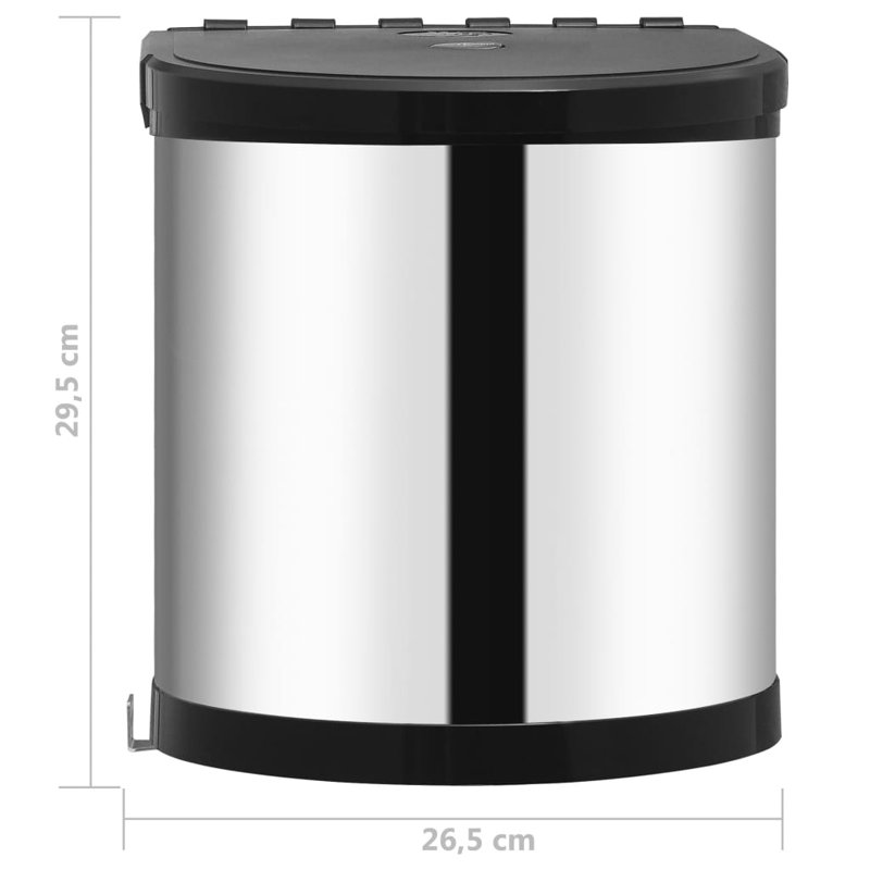 Caddo Steel Pull Out Rubbish Bin
