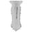 Endurathane Scroll Leaf Corbel, 4 5/8"W x 5 1/4"D x 10 3/4"H, Factory Primed