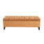 Repose-pieds GLOUSTER en velours orange vif