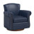 Genuine Leather Wingback Swivel Chair-150645434