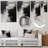 Black and white Modern Abstract Wall Decor on Metal-1628626724