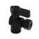 Kingston Brass Baseline 1/2-Inch Sweat x 3/8-Inch OD Comp Quarter-Turn Angle Stop Valve