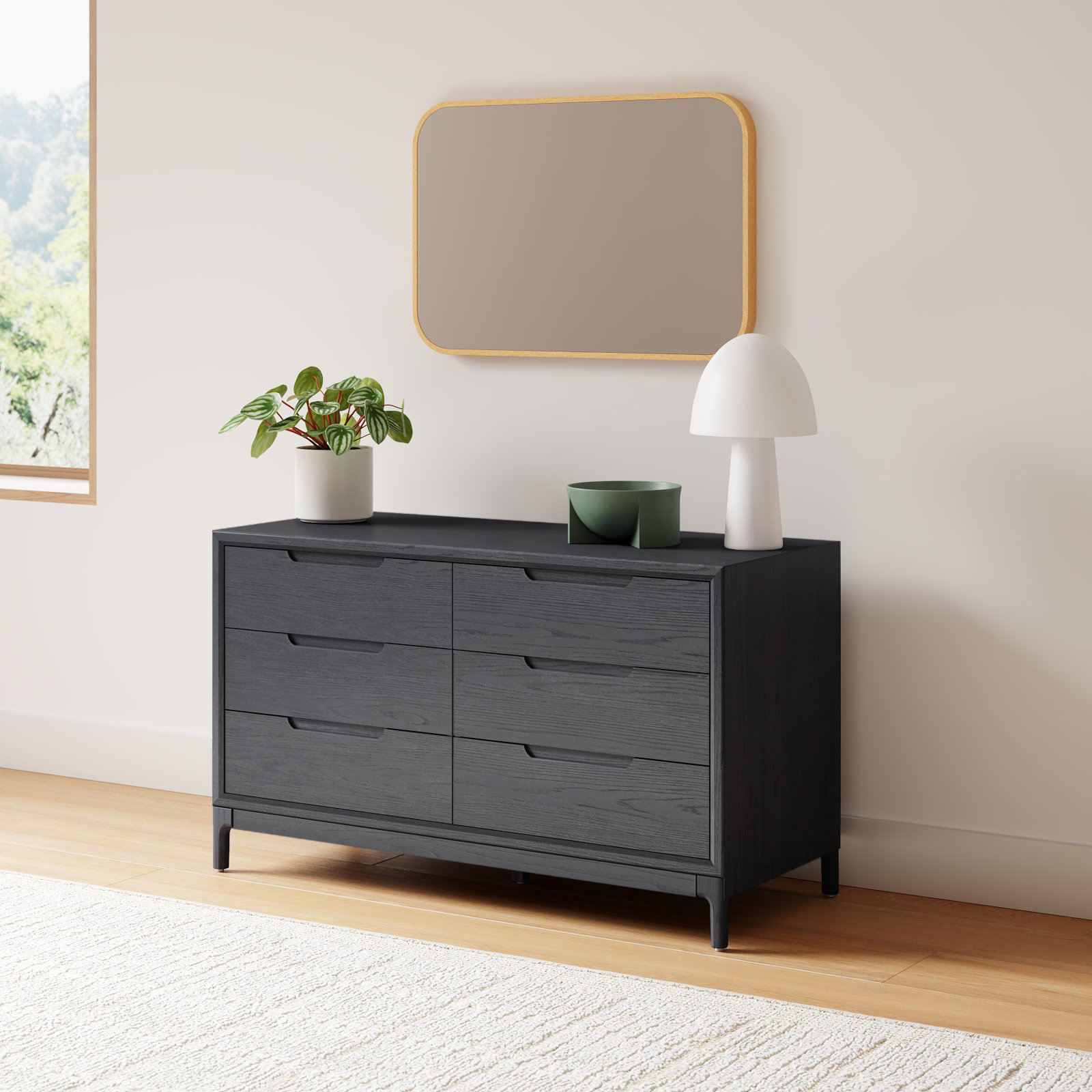Rise 6 - Drawer Dresser, Black